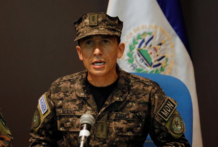 El Ministro de Defensa de El Salvador, René Francis Merino Monroy (Reuters) 