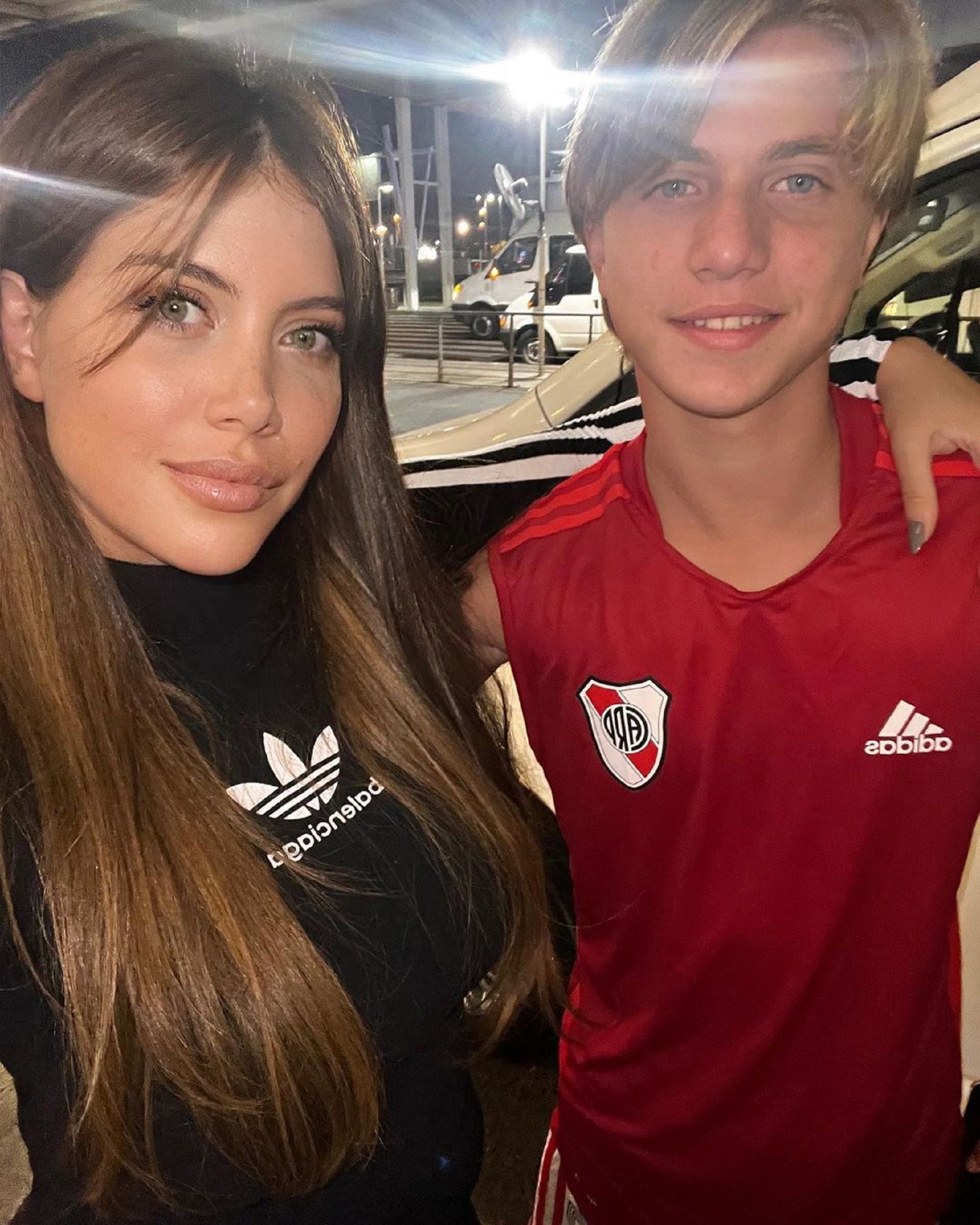 Wanda Nara junto a su hijo mayor, Valentino