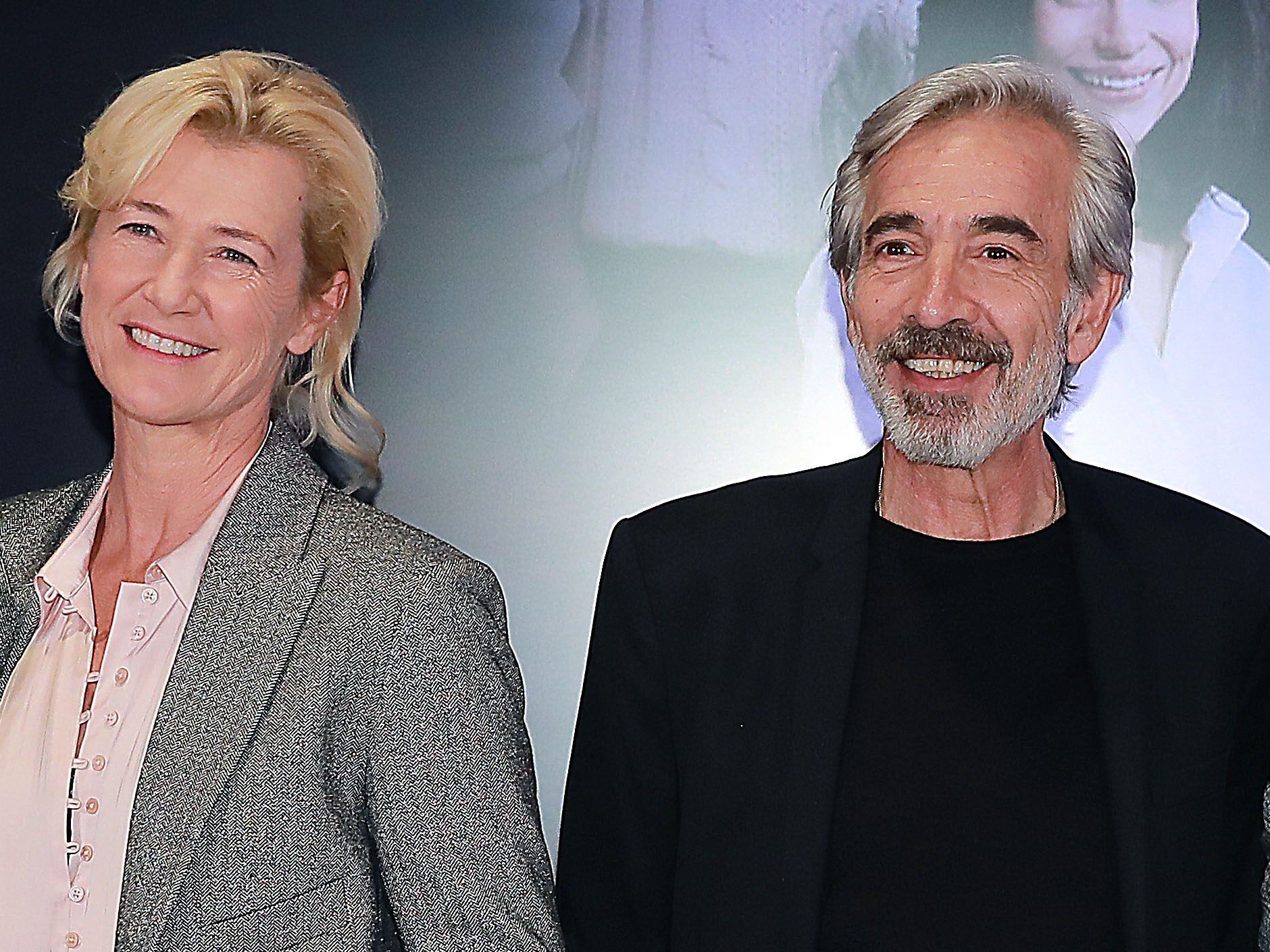 Imanol Arias y Ana Duato en la presentación de la última temporada de "Cuéntame" (Josefina Blanco/Europa Press)