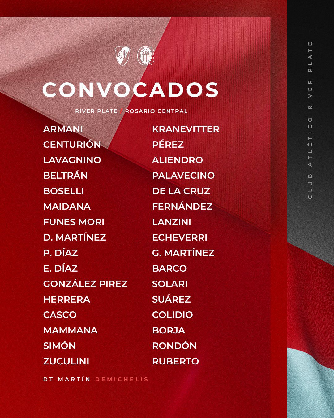 Convocados River Plate