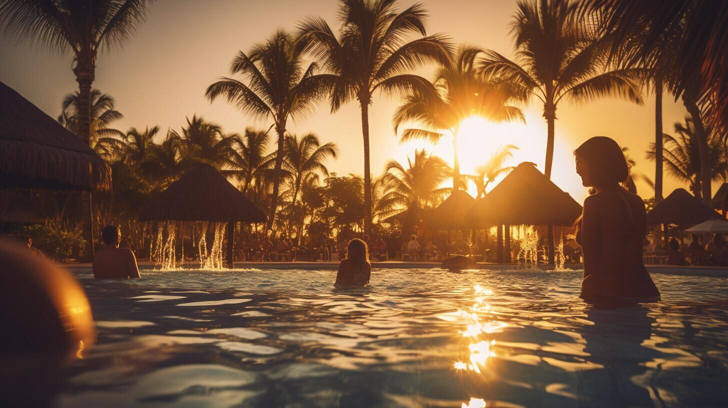 Imagen de personas disfrutando en la piscina de un hotel durante sus vacaciones. Un ambiente relajado para compartir con familia y amigos. (Imagen ilustrativa Infobae)