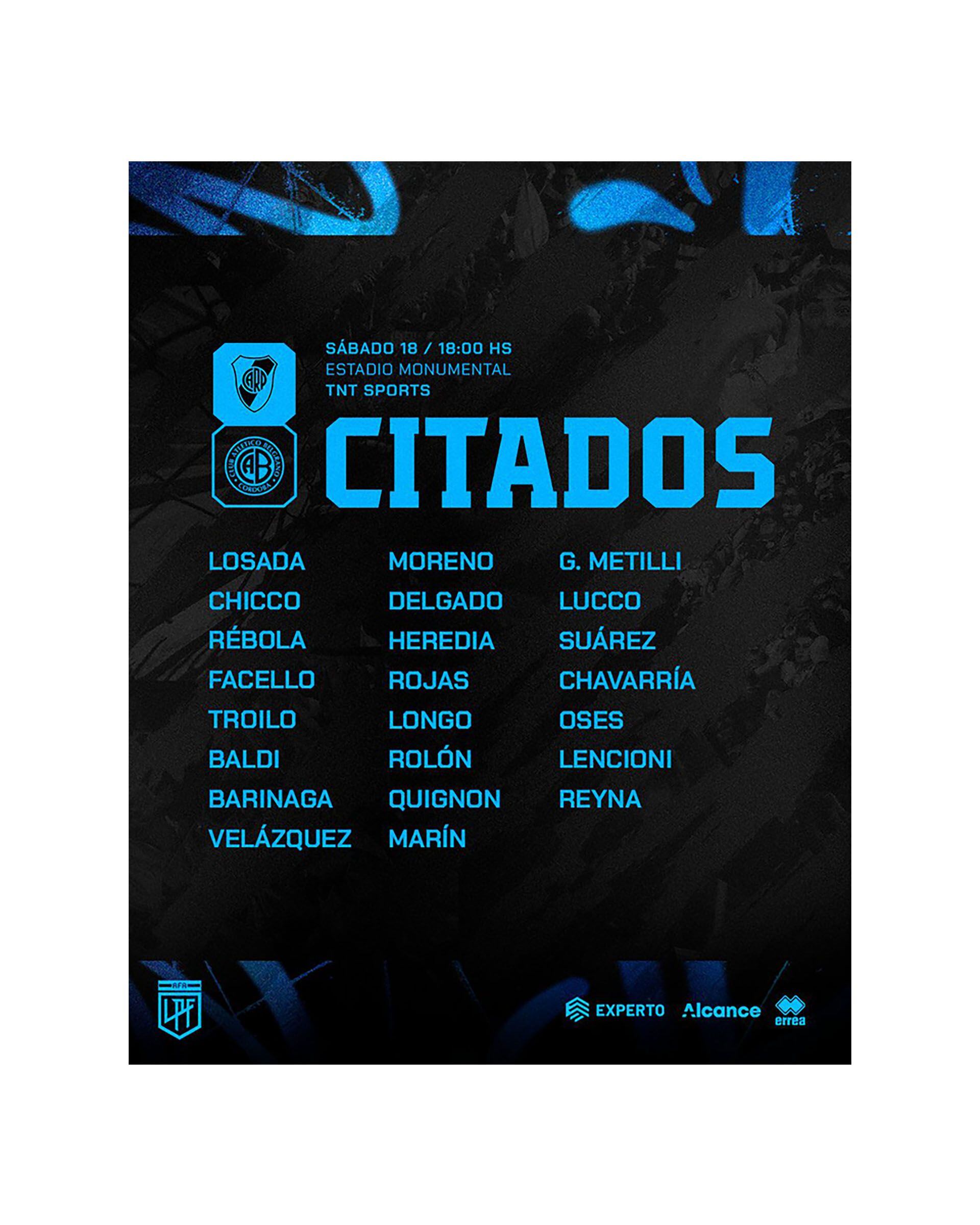 Convocados Belgrano