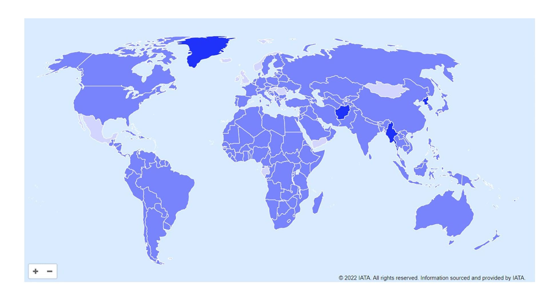 Carte IATA