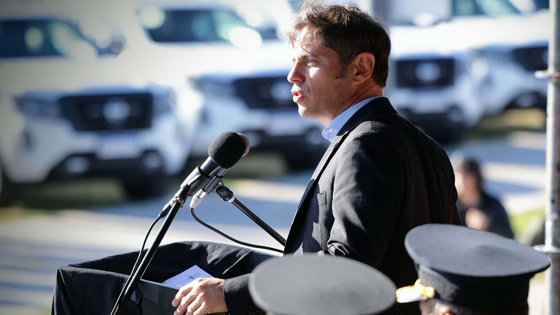 Acto de egreso de cadetes y conductores motoristas - Axel Kicillof