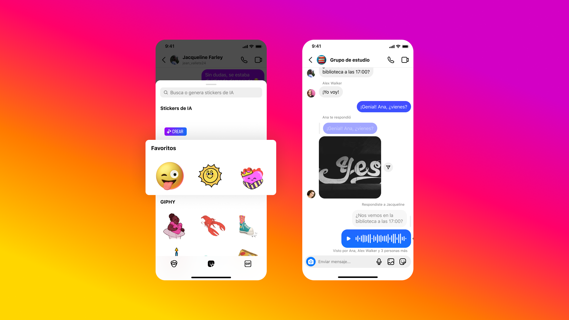 Los stickers son un medio de interacción muy popular en Instagram. (Meta)