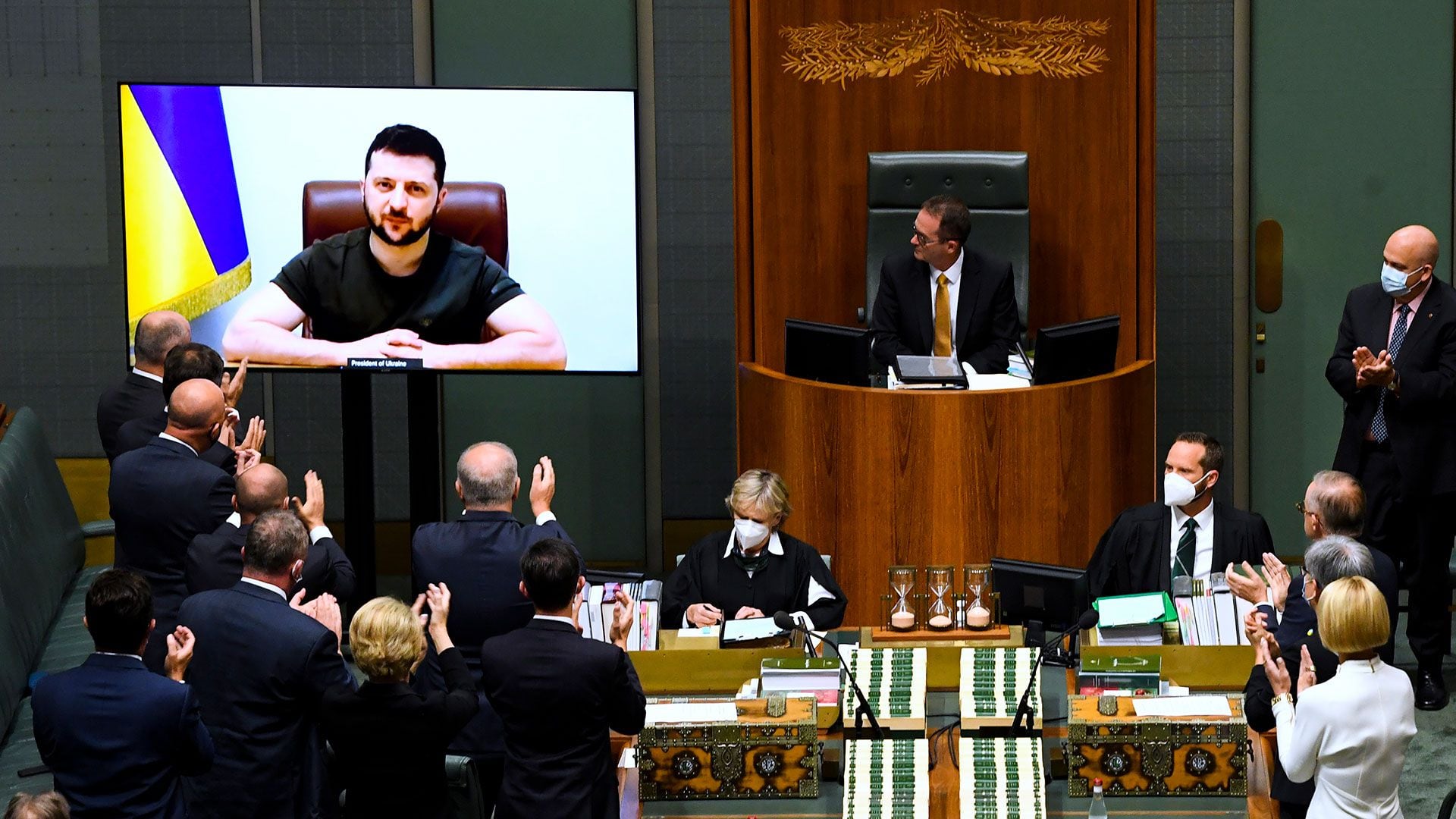 zelensky spricht in Australien