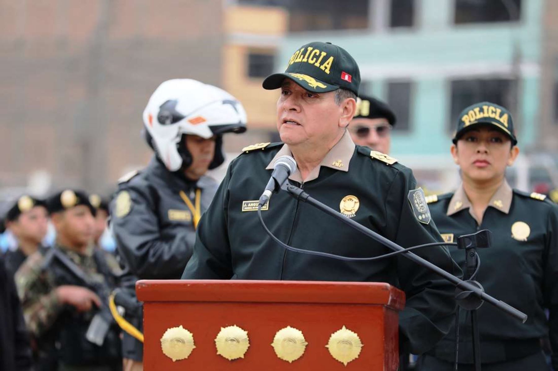 Comandante general de la Policía Nacional del Perú (PNP), Jorge Angulo Tejada. (Foto: Andina)
