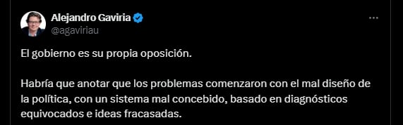 El exministro de Salud acotó que el sistema tiene problemas de fondo - crédito @agaviriau/X