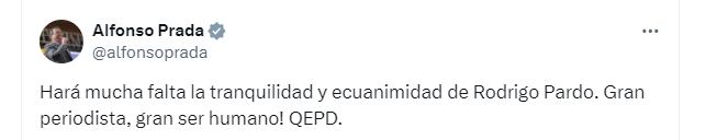 El embajador de Colombia en Francia calificó a Rodrigo Pardo como una persona tranquila - crédito Redes sociales/X