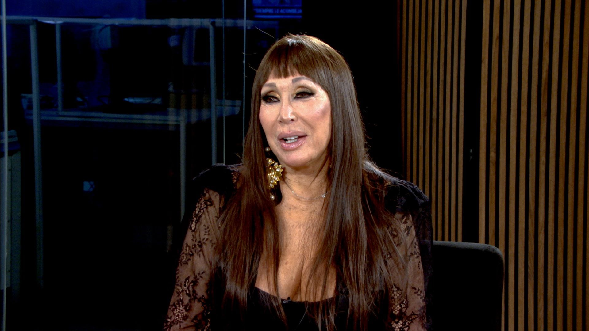 Moria Casán en el estudio de Infobae