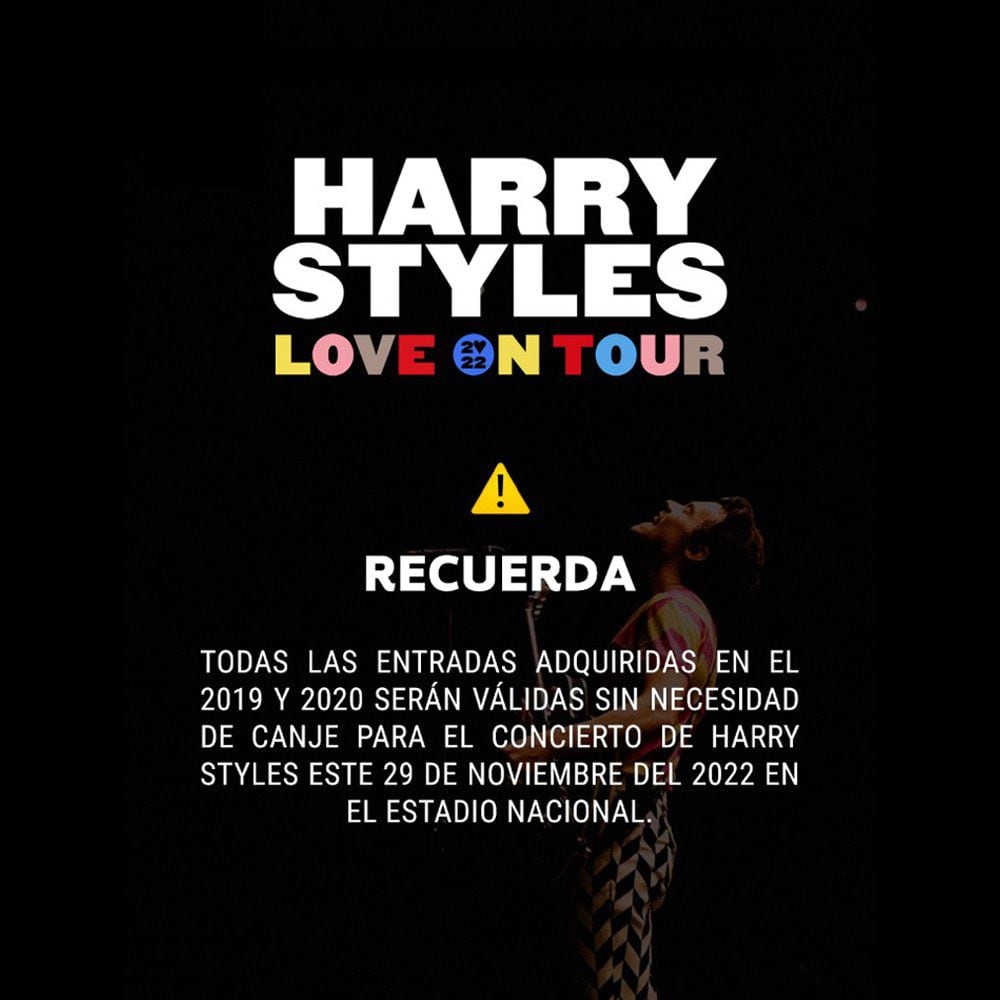 Entradas para Harry Styles.