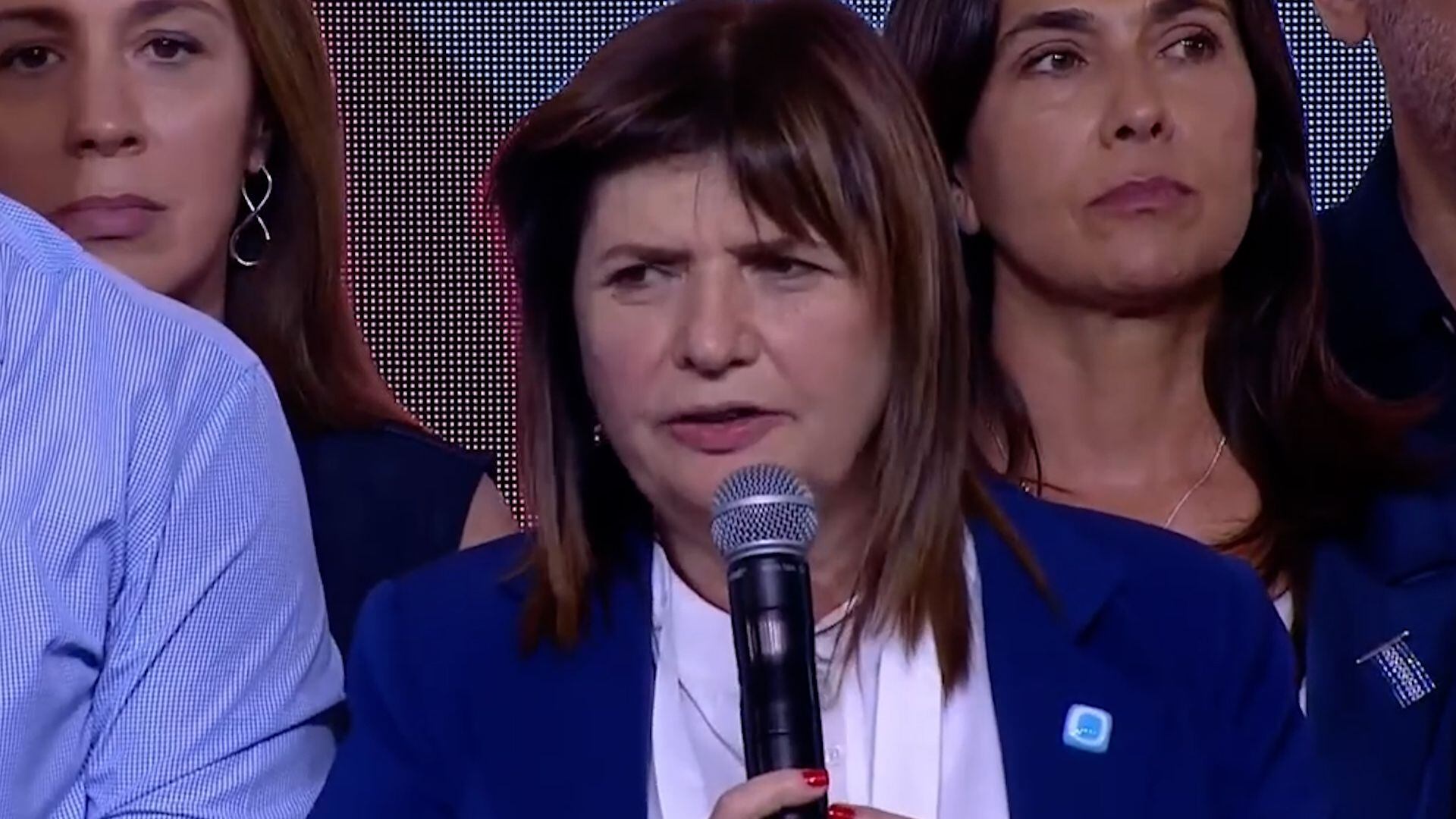 La candidata agradeció el apoyo que le dieron los votante y prometió defender los valores del espacio político