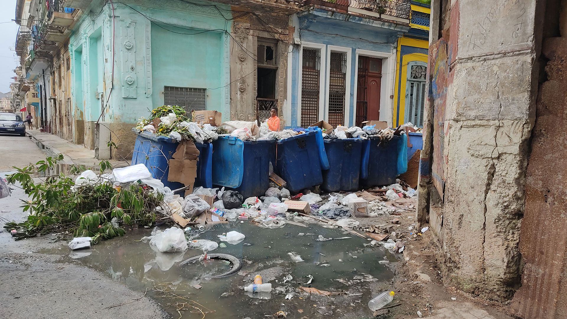 Acumulación de basura en La Habana