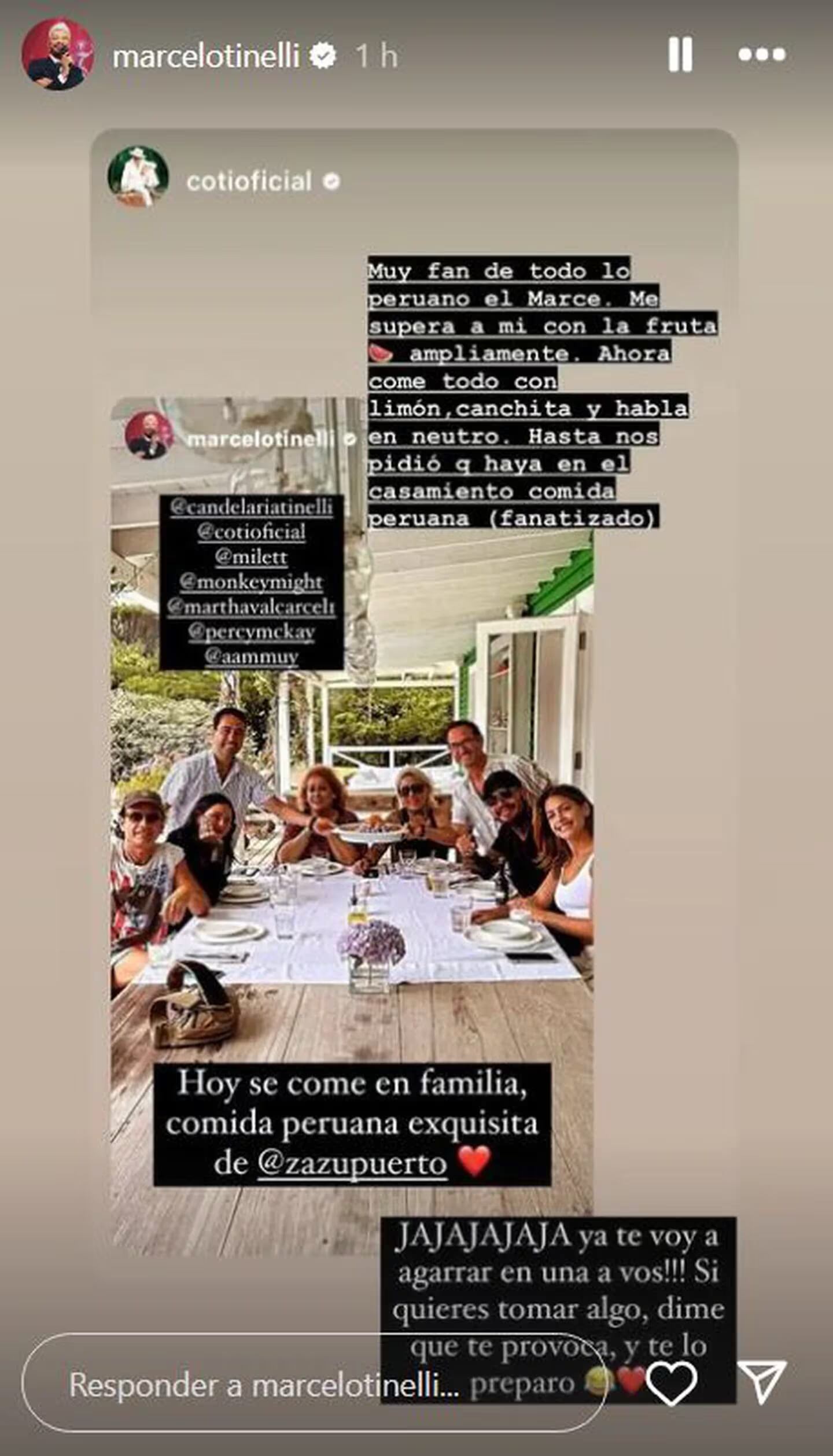 El extraño pedido de Marcelo Tinelli para la boda de su hija Cande con Coti Sorokin que sorprendió a la familia