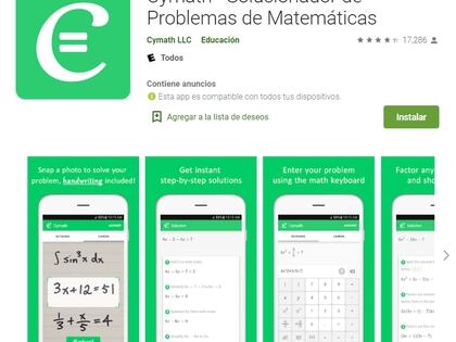 Cymath está disponible para iOS y Android.