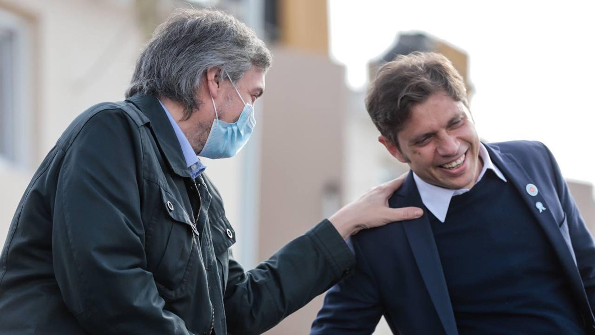 Alberto Fernández, Cristina Kirchner, Sergio Massa y Axel Kicillof en Avellaneda durante un acto del Frente de Todos