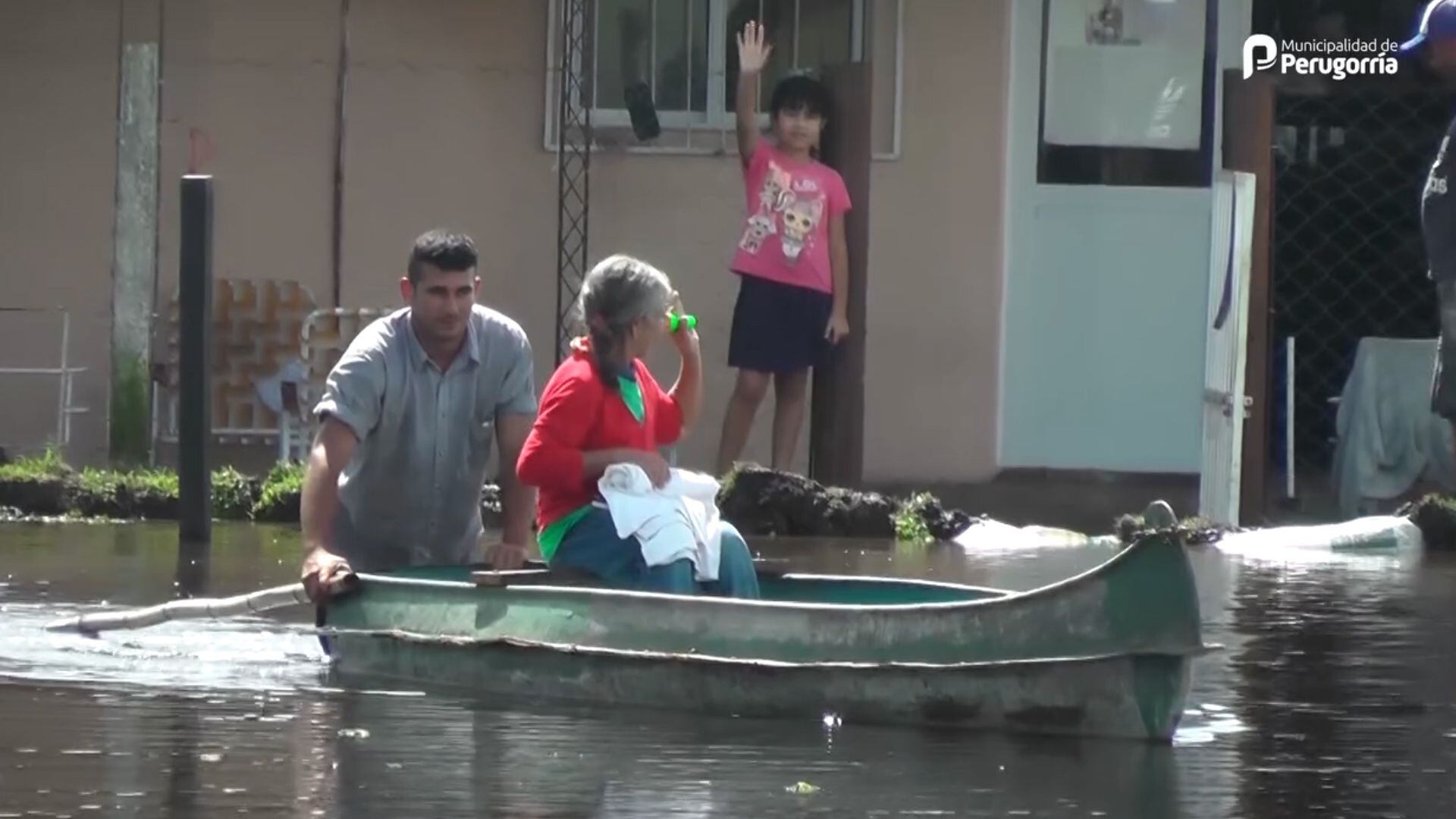 Inundación en una escuela en Corrientes