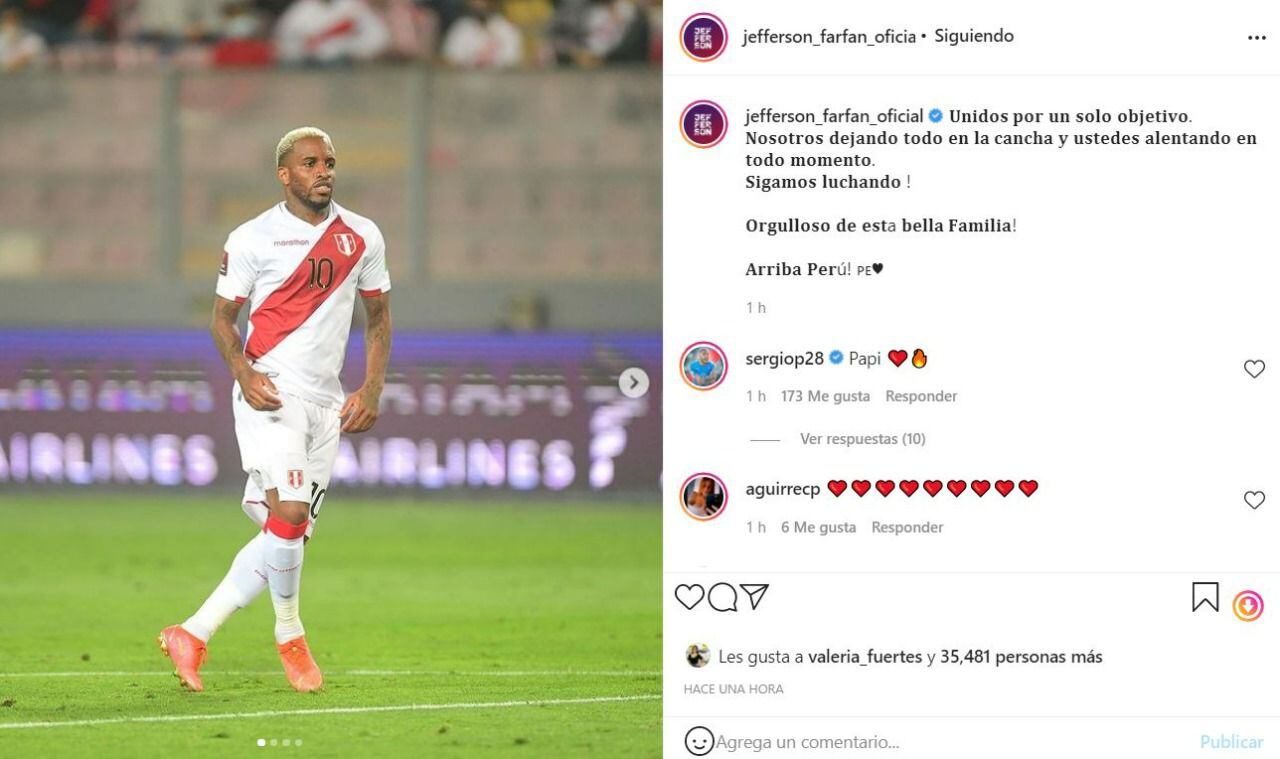 Jefferson Farfán Compartió Su Felicidad En Redes Sociales Tras El