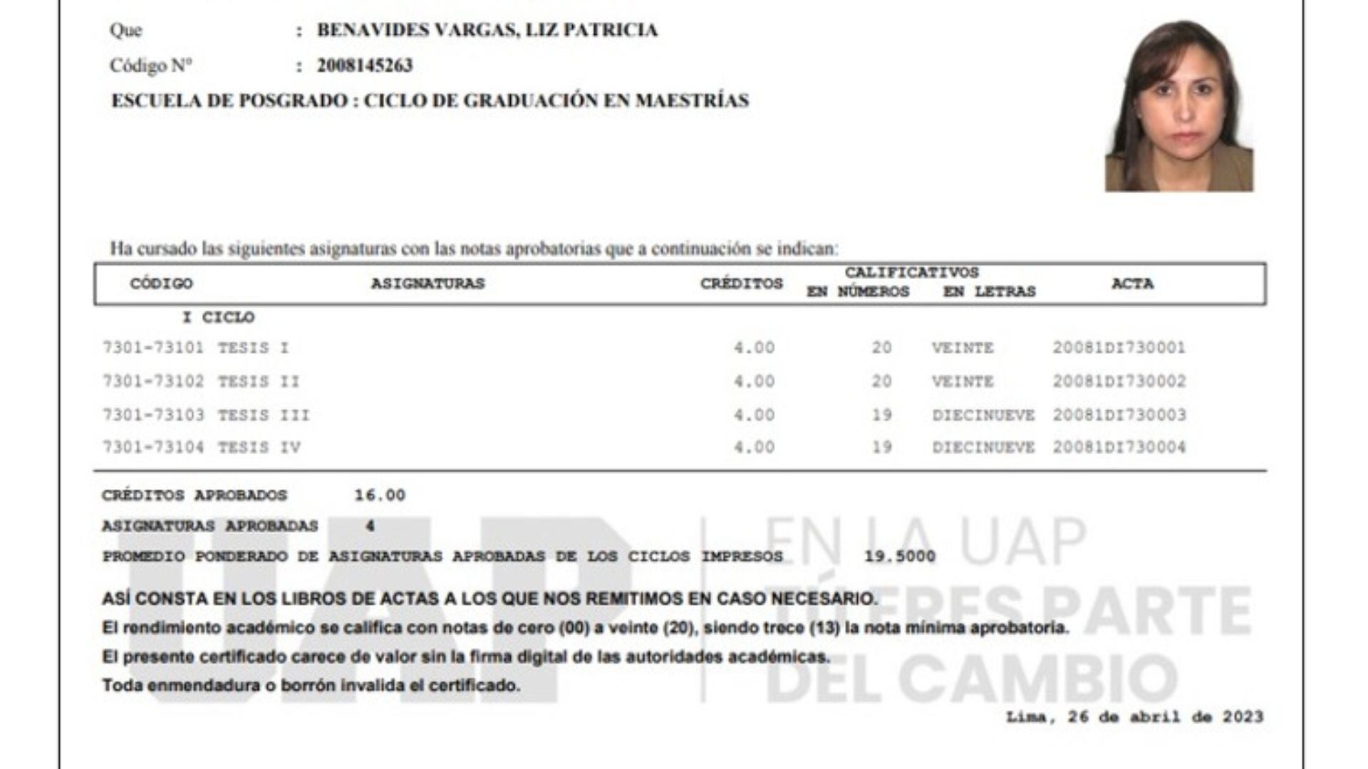 Actualmente, la Junta Nacional de Justicia (JNJ) investiga a la fiscal de la nación, Patricia Benavides, por sus estudios de maestría y doctorado. (IDL-Reporteros)