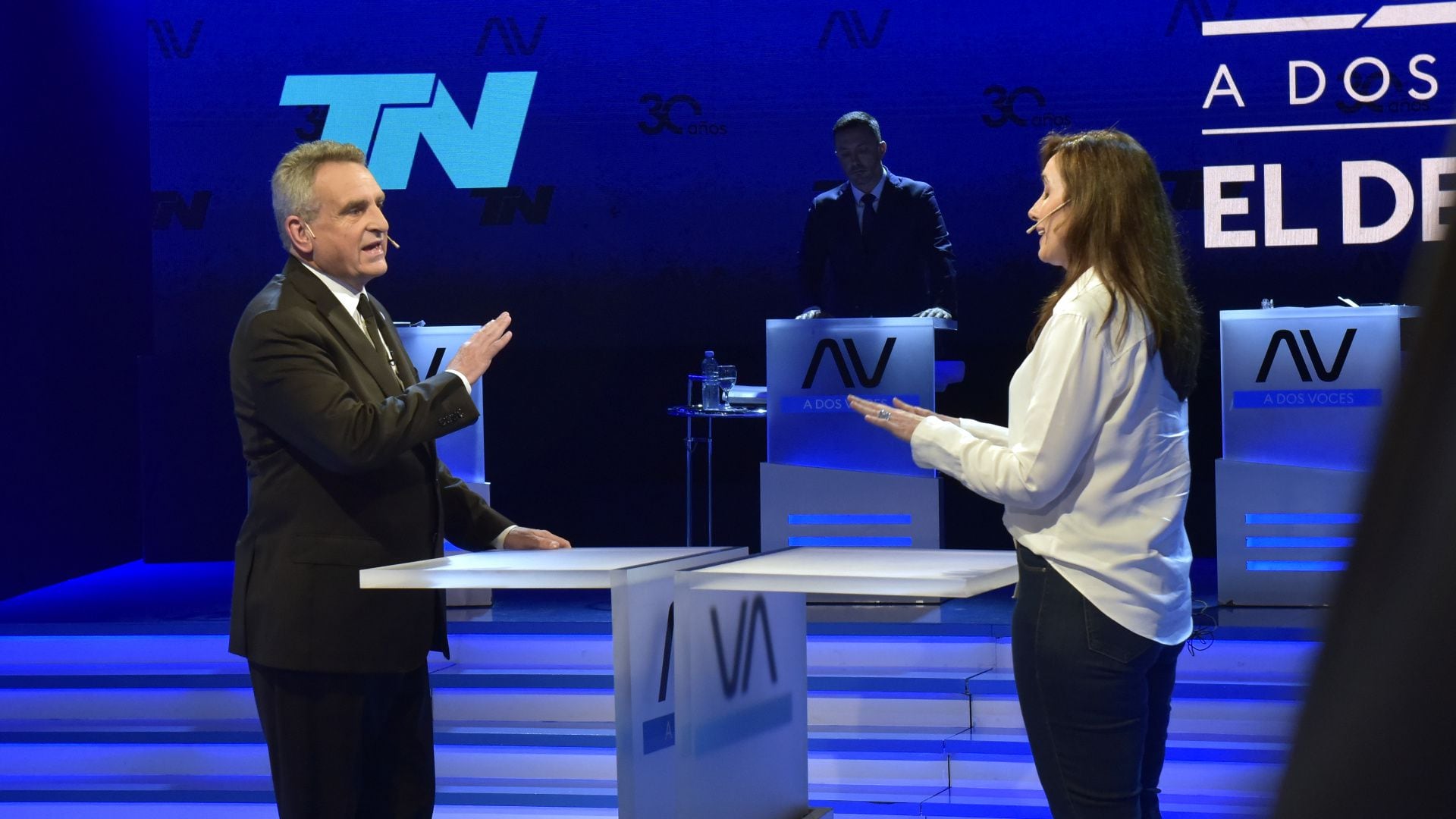 Rossi y Villarruel polarizaron el debate de los candidatos a vicepresidente (Gustavo Gavotti)