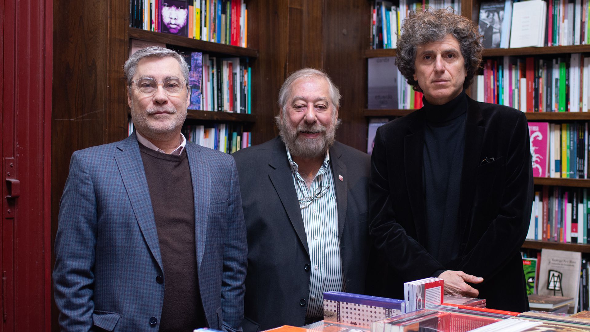 Ezequiel Martínez, Alejandro Vaccaro e Ignacio Iraola: todos forman parte de la Fundación El Libro, que este jueves lanza Leyendo.Arg. (Gentileza Fundación El Libro)