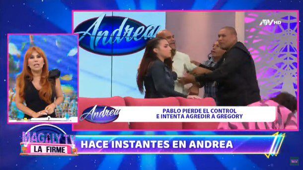 Invitado del programa 'Andrea' agrede a una de las panelistas