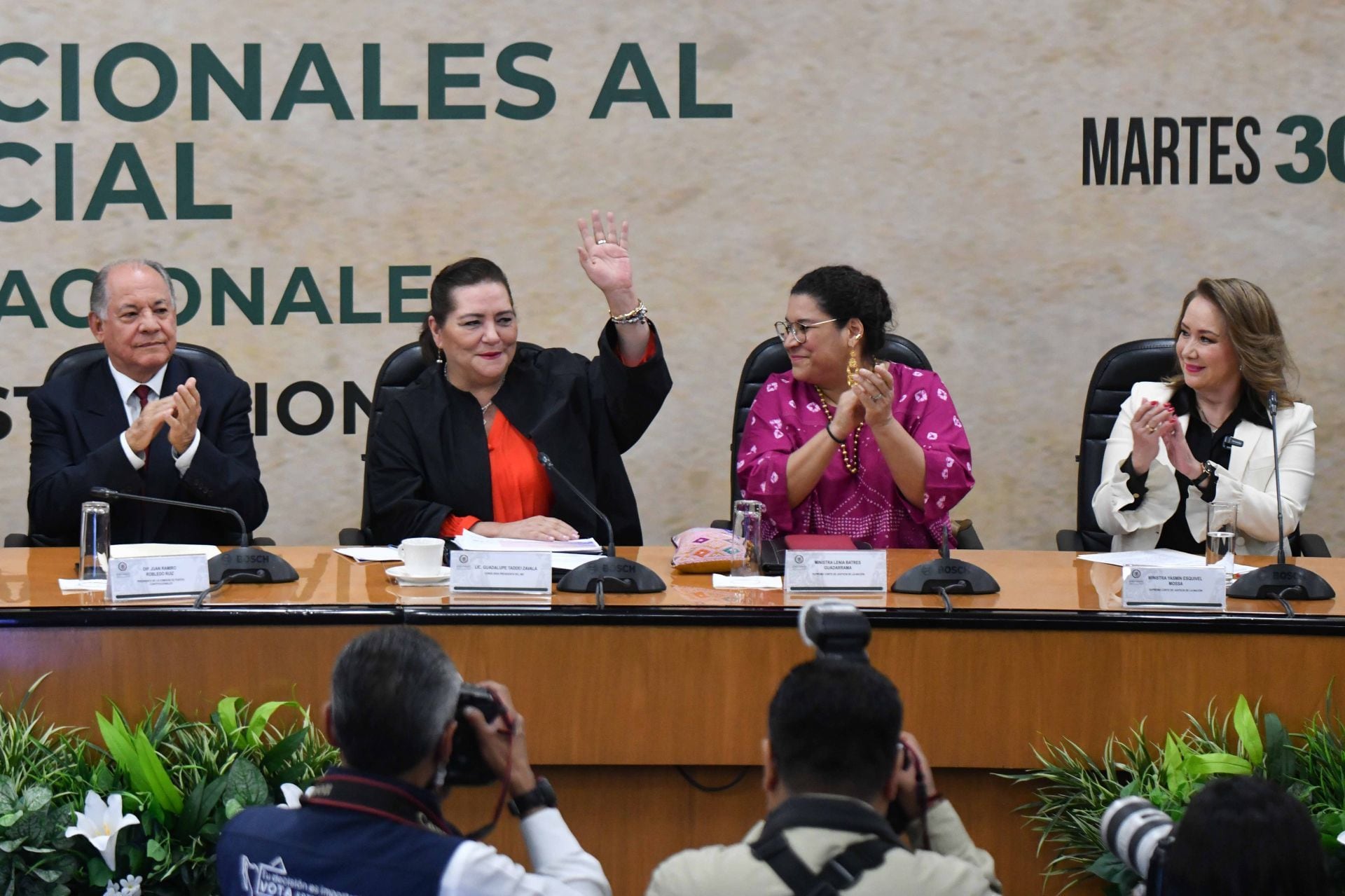 Guadalupe Taddei habló en el foro para la Reforma al Poder Judicial (MARIO JASSO/CUARTOSCURO.COM)