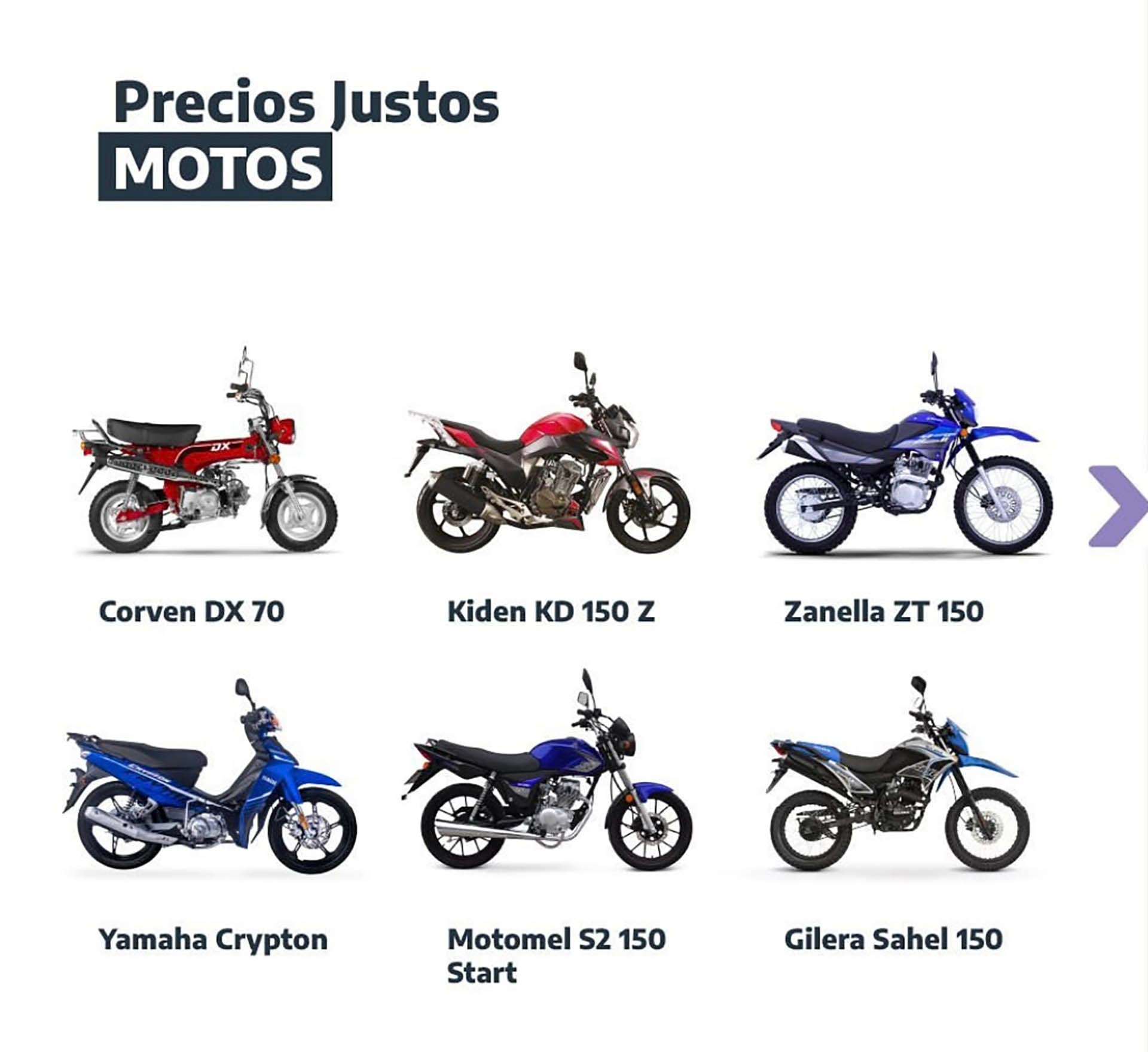 Precios Justos en Motos