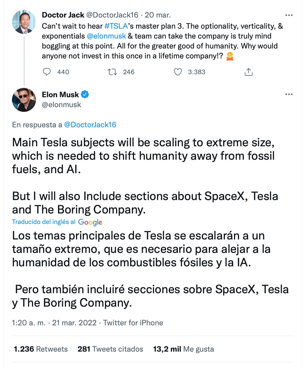 Tweet von Elon Musk. (Foto: Twitter)