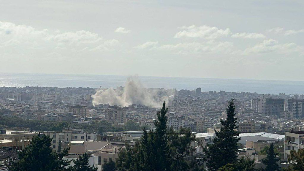 La explosión vista desde la distancia en Beirut