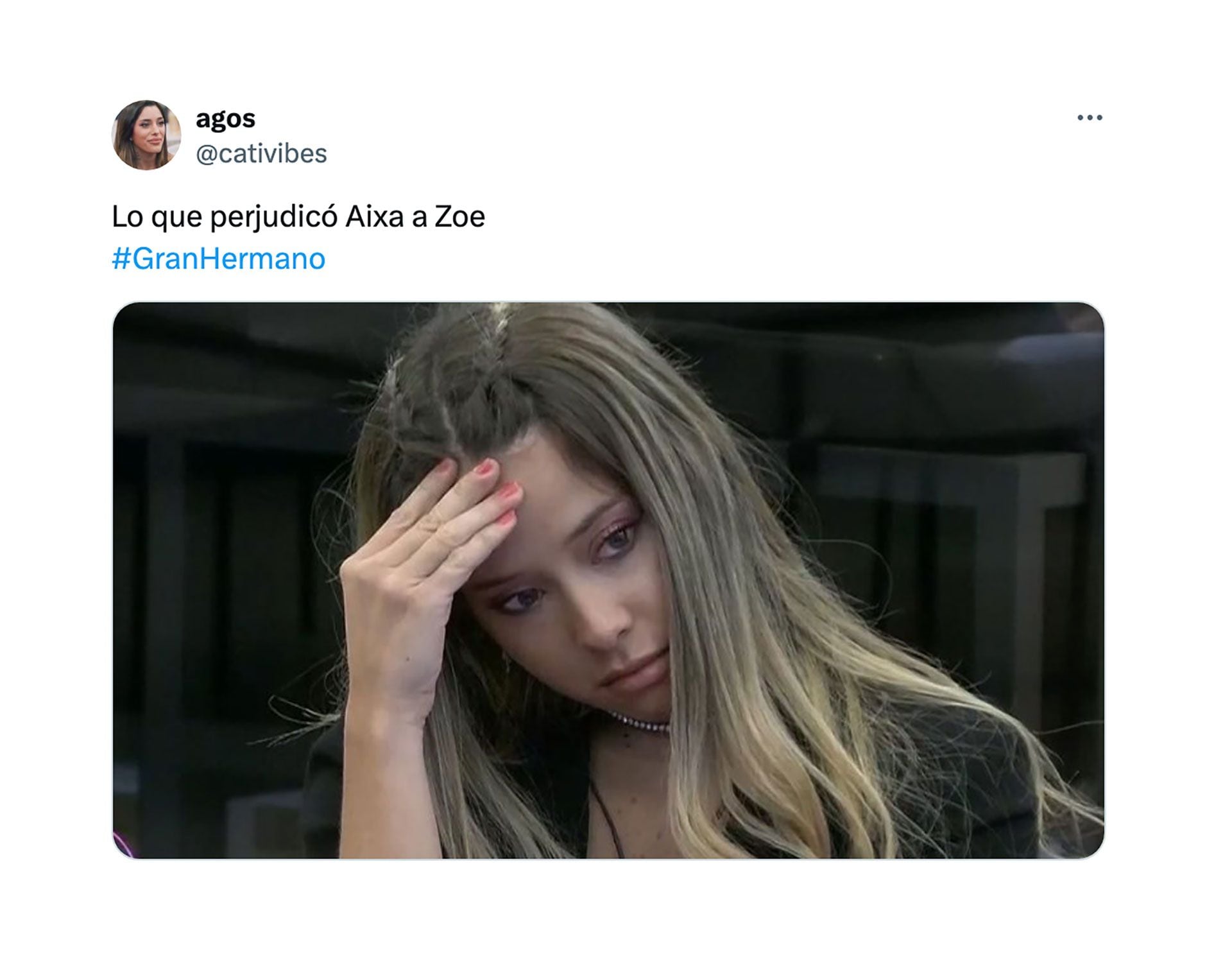Eliminaron a Zoe de Gran Hermano y los fanáticos compartieron sus mejores memes
