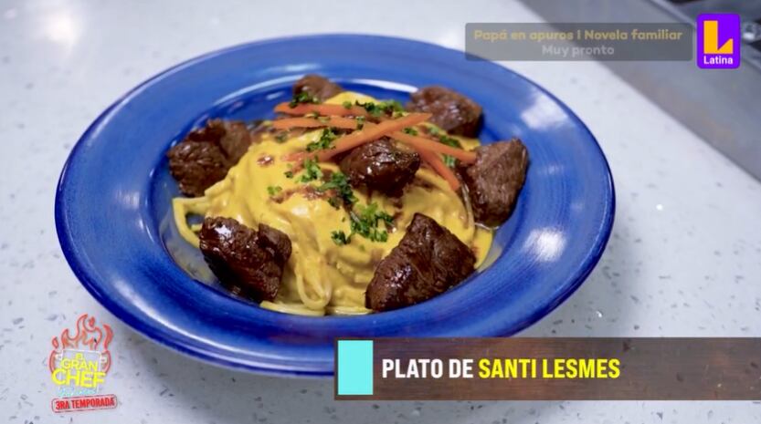 Así se ve el plato de Santi Lesmes.