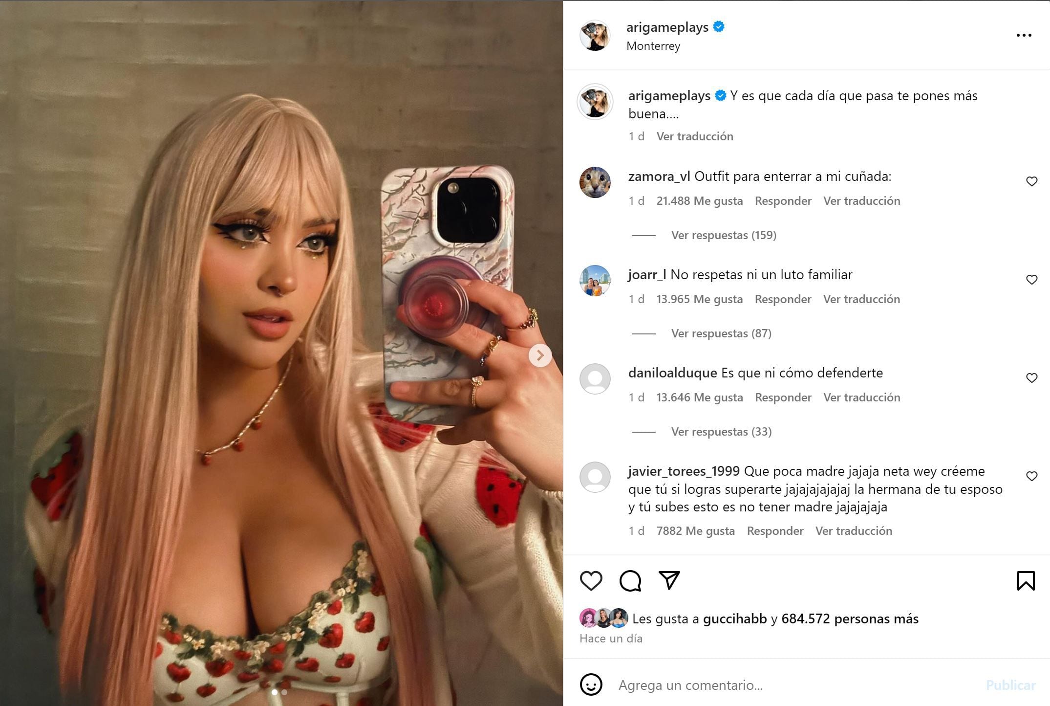 Quién es Arigameplays, la mexicana que fue criticada por su polémica foto  tras la muerte de su cuñada? - Infobae