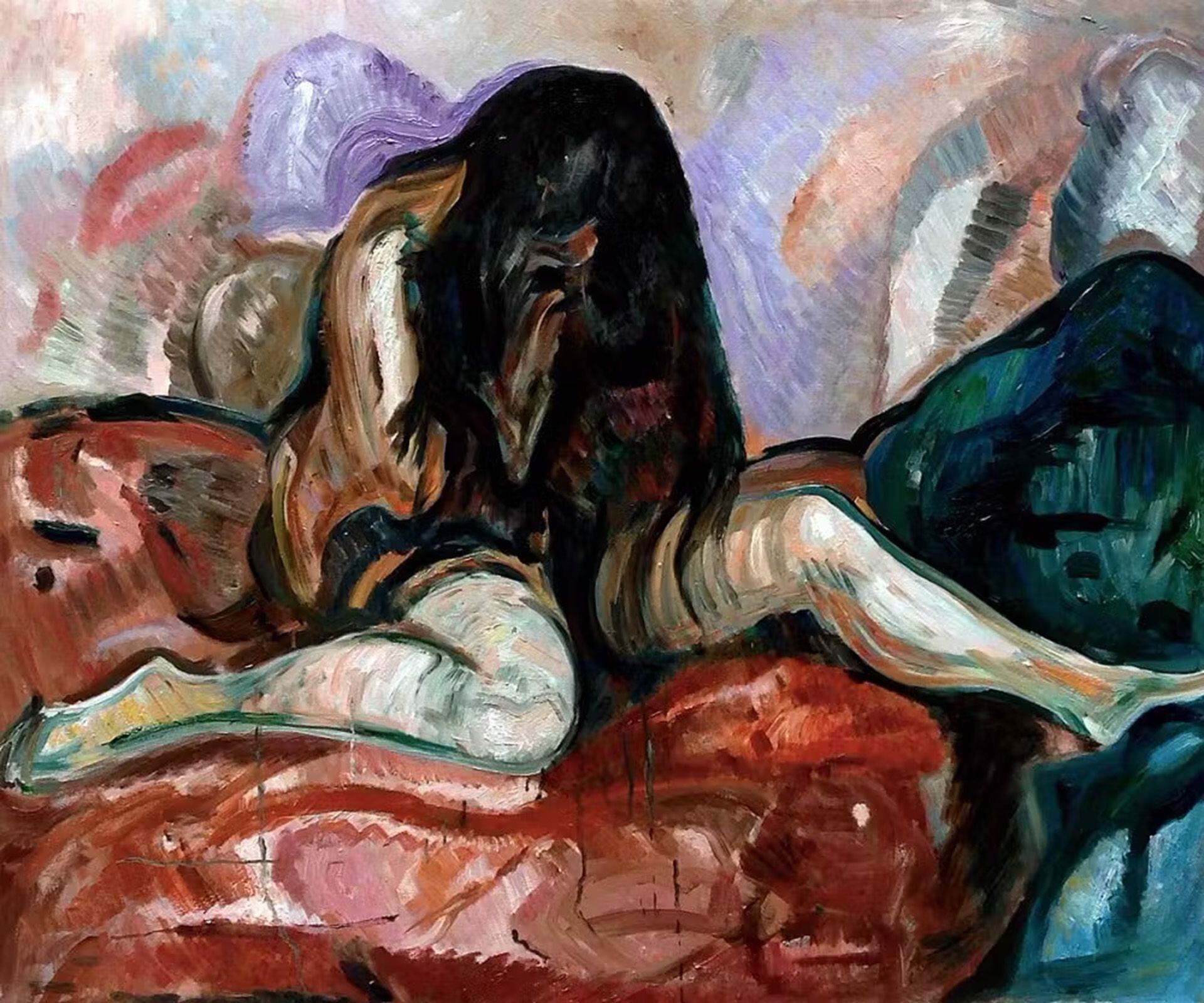 Desnudo llorando de Edvard Munch - Fui, vi y escribí