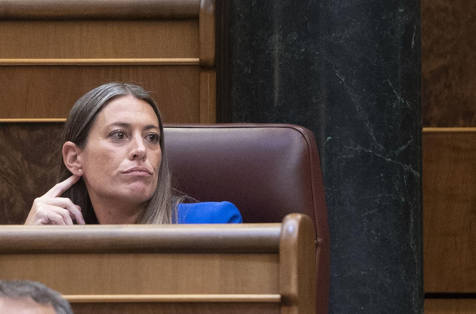 La portavoz de Junts, Miriam Nogueras, este martes en el Congreso. (Europa Press/Alberto Ortega) 