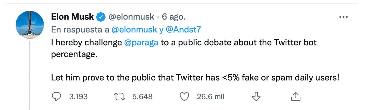 Elon Musk en Twitter. (foto: Twitter)