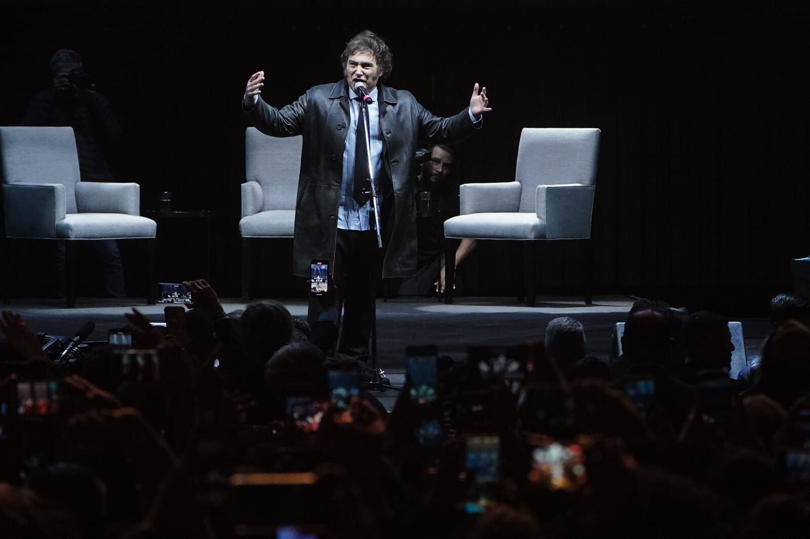 Presentación libro de Javier Milei en el Luna Park