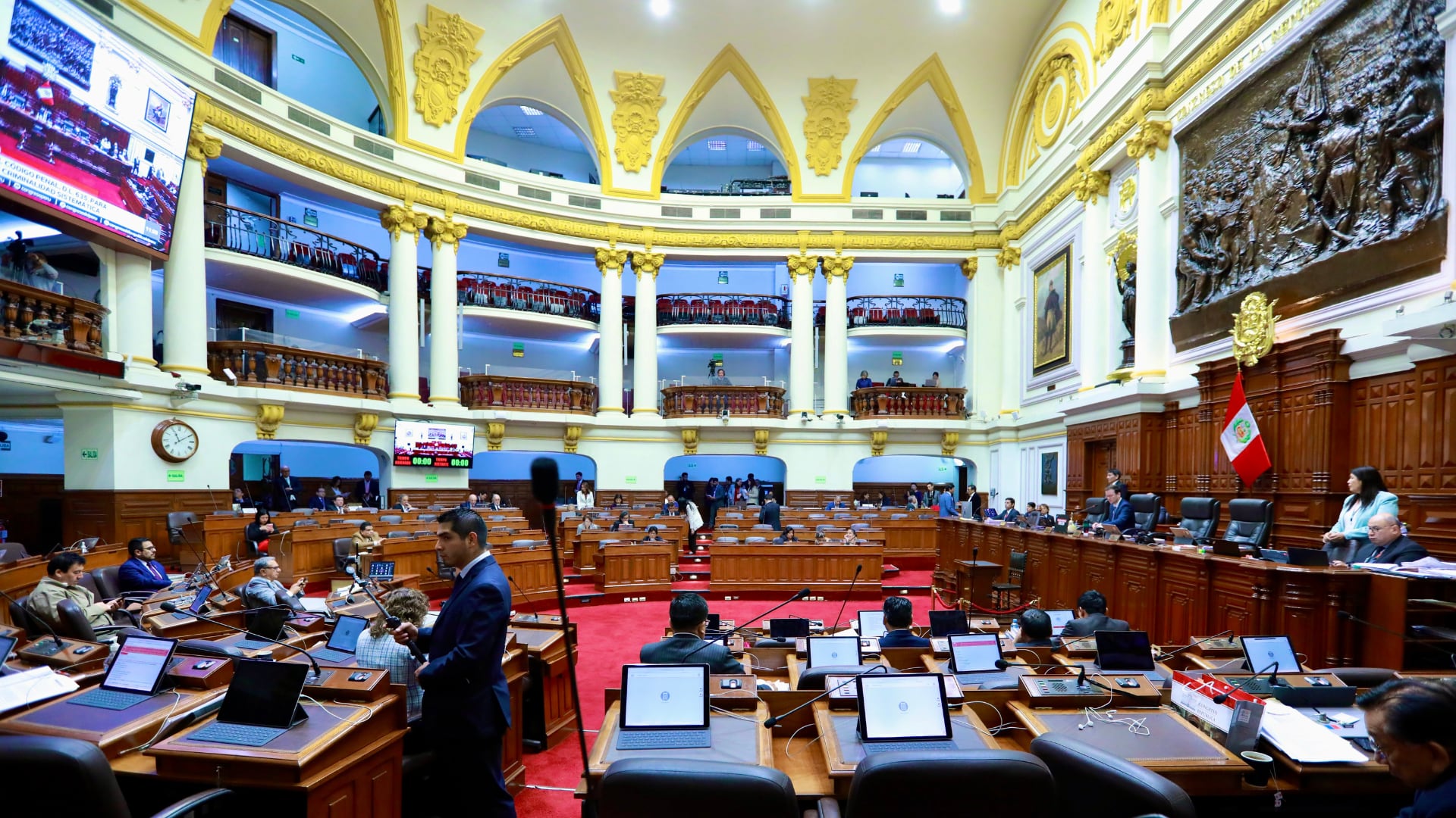 Los parlamentarios no se pusieron de acuerdo y los proyectos pasaron, por tercera vez, a cuarto intermedio. Foto: Congreso de la República