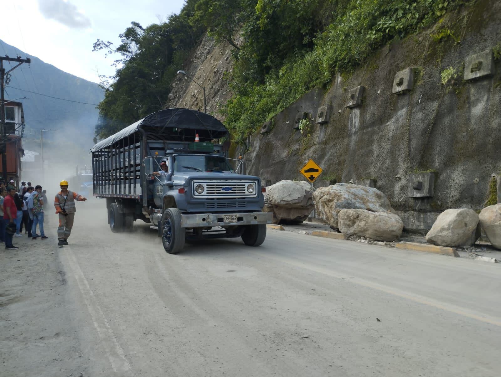 Se da apertura de los diferentes puntos de control a lo largo de la vía Bogotá - Villavicencio para dar paso al tránsito de vehículos de carga este miércoles 23 de agosto de 2023. Crédito: ANI.