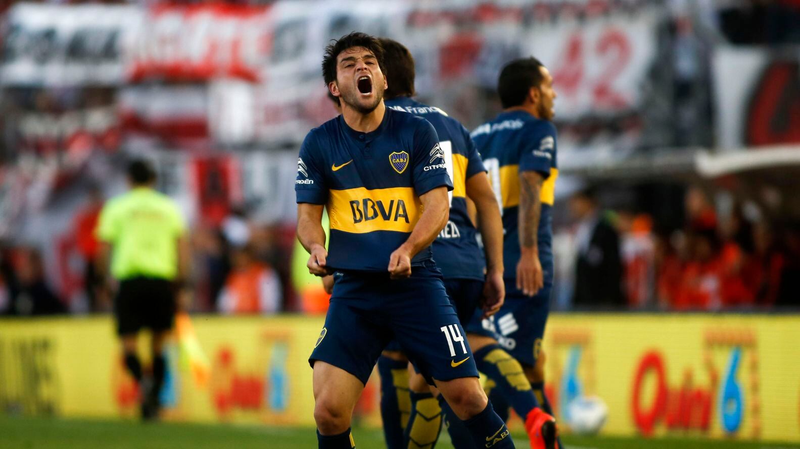 Nicolás Lodeiro le marcó un gol a River Plate en 2015