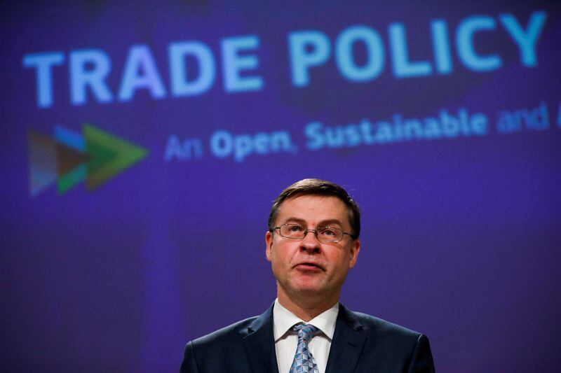 El comisario de Comercio de la Unión Europea (UE), Valdis Dombrovskis. (REUTERS)