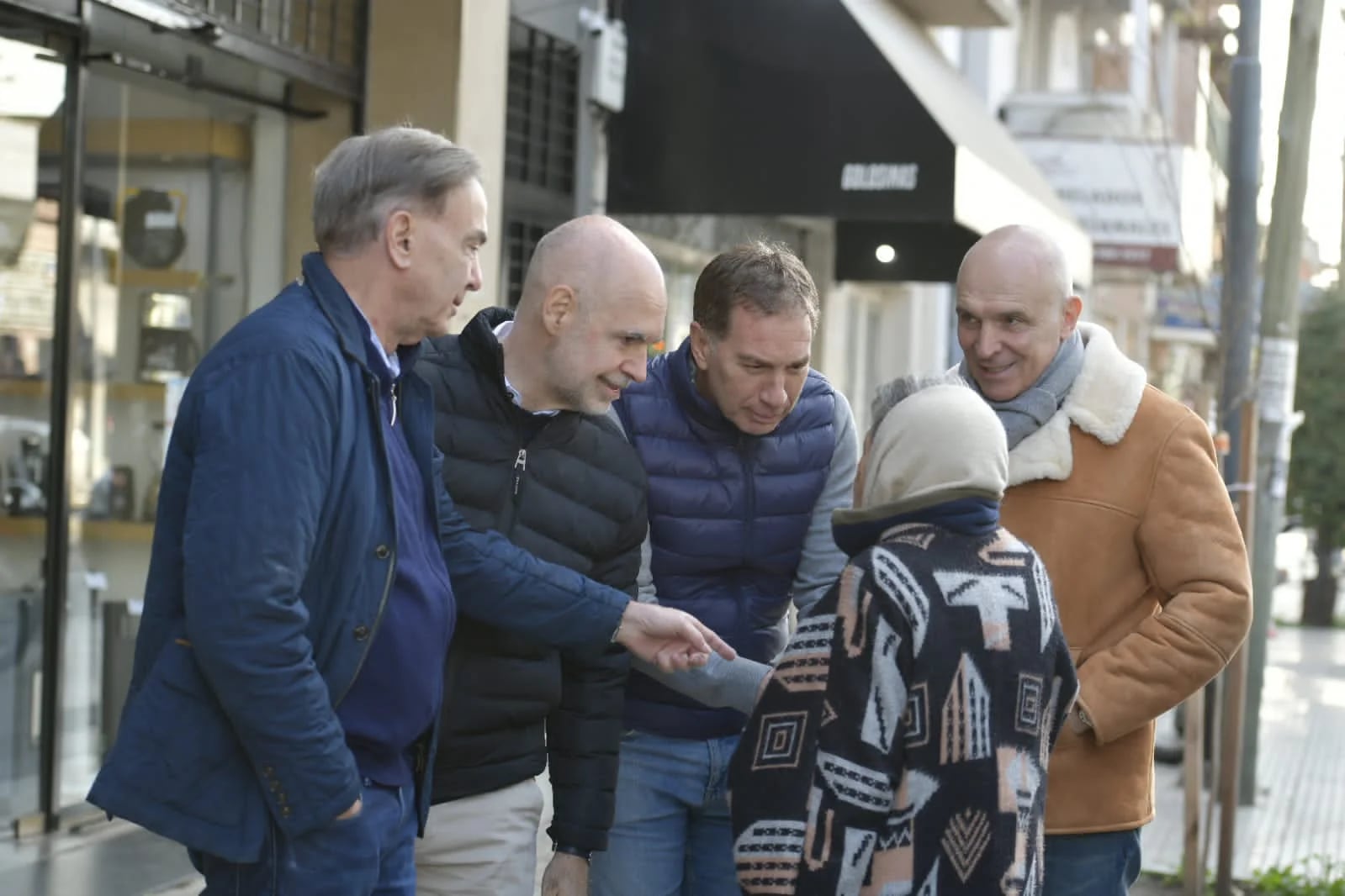 Horacio Rodríguez Larreta y Diego Santilli recorrieron este sábado Vicente López junto con José Luis Espert y Miguel Angel Pichetto 