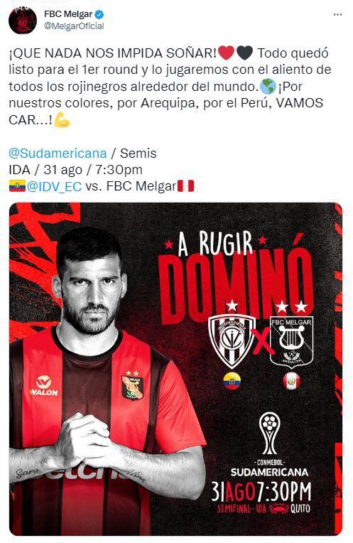 Melgar se prepara para duelo ante Independiente del Valle de Ecuador