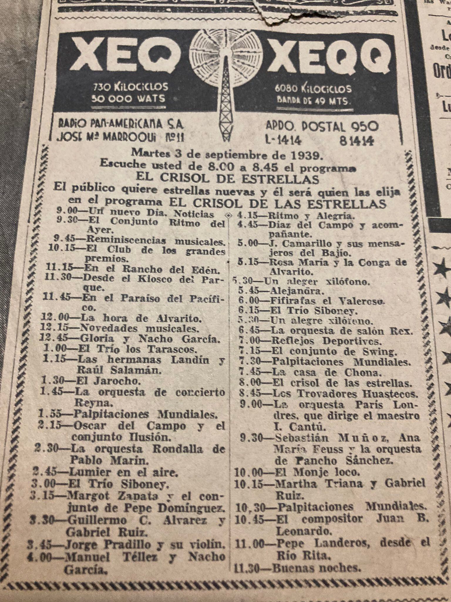 Qué Canciones Se Escuchaban En México En 1939 Infobae 1084