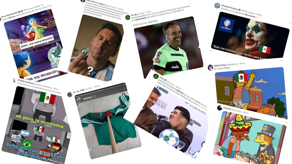 Estallaron los memes por la eliminación de México de la Copa América: la “reacción” de Messi y el rol de Silvio Trucco