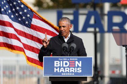 En la foto aparece el ex presidente de Estados Unidos, Barack Obama.  EFE / EPA / ERIK S. MENOR
