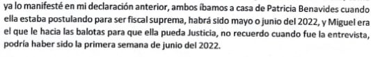 Jaime Villanueva conoció por primera vez a Miguel Girao en la casa de Patricia Benavides antes de que esta asuma como fiscal suprema. Infobae Perú.