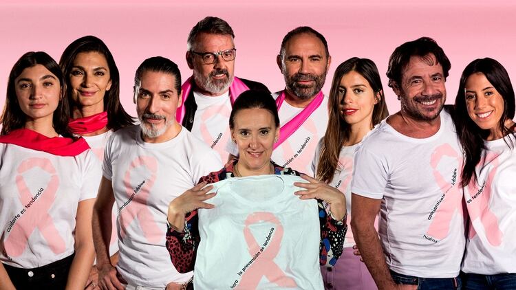 Campaña realizada por Infobae para el Día Mundial contra el Cáncer de Mama donde reconocidas personalidades del espectáculo, la política y la moda participaron con sus mensajes de concientización