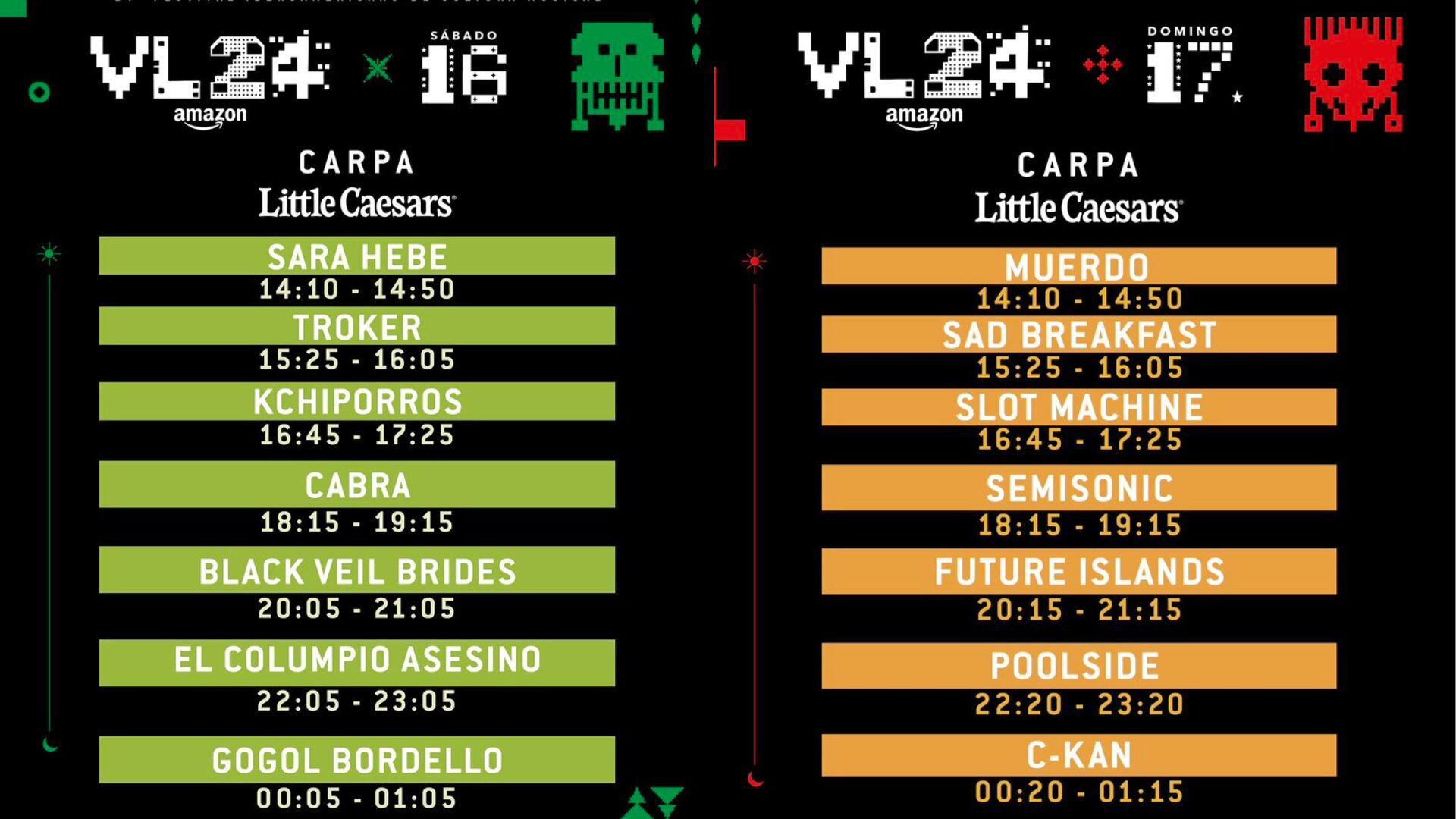 Los horarios oficiales por días y escenarios de Vive Latino 2024 ya