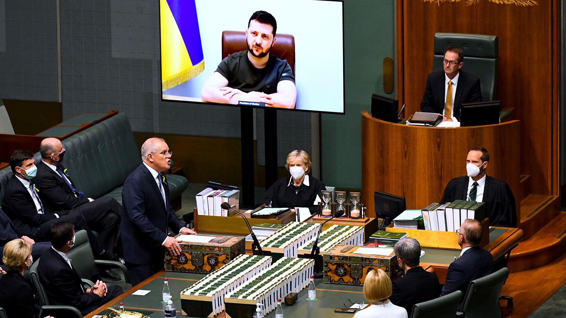 zelensky spricht in Australien